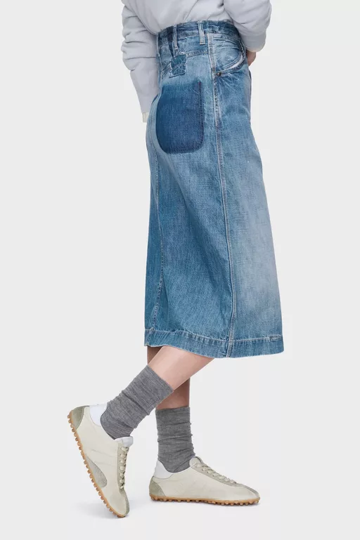 Denim midi skirt - Midi Skirts
