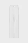 White - Wool Tuxedo Trousers