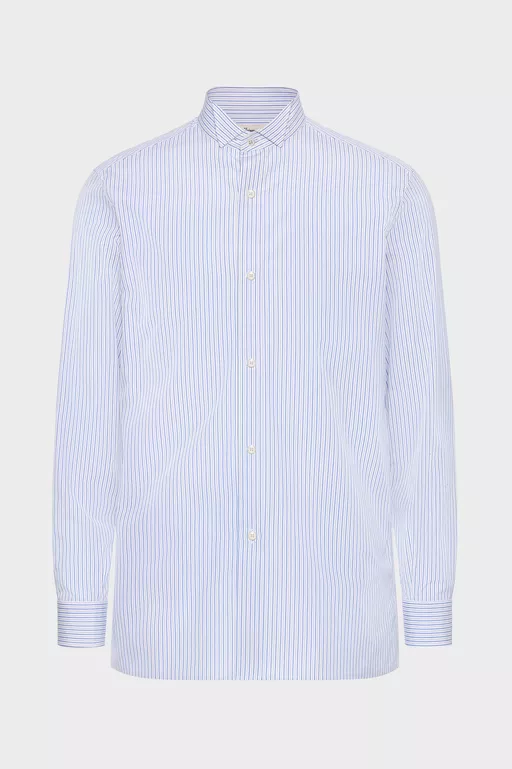 Striped Cotton Shirt - Long-sleeved Shirt