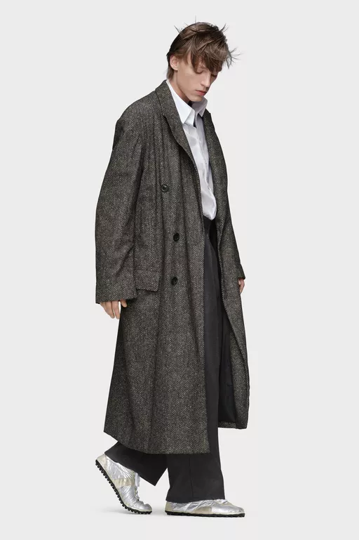 Double-breasted wool coat - Coats