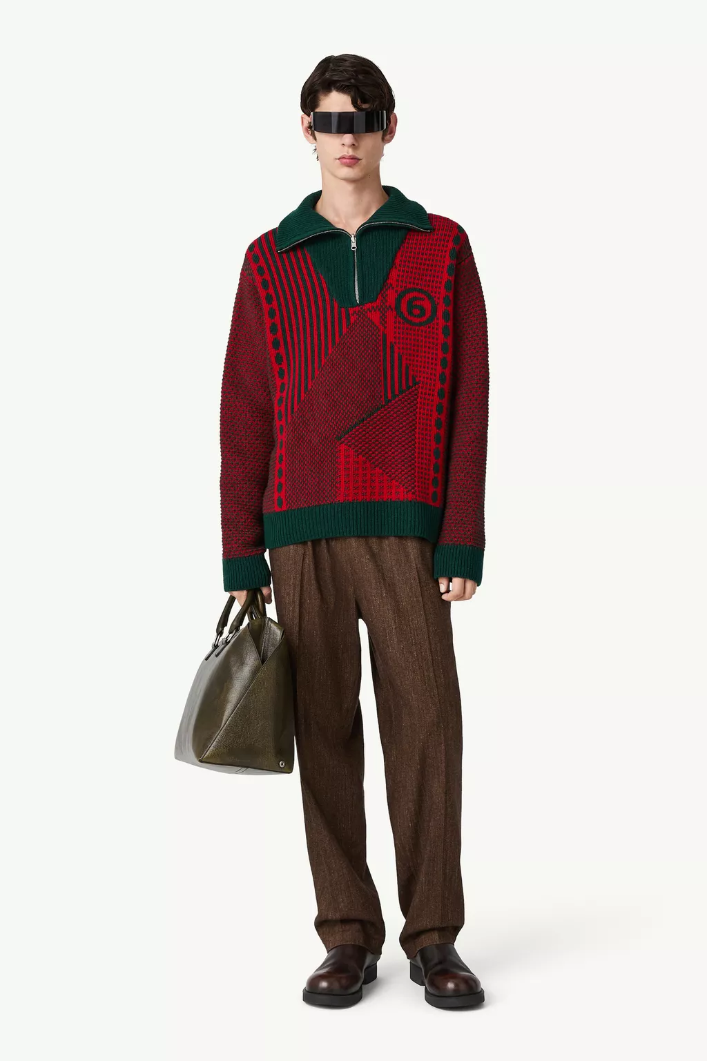 Half-Zip Knit Jumper | MM6 Official