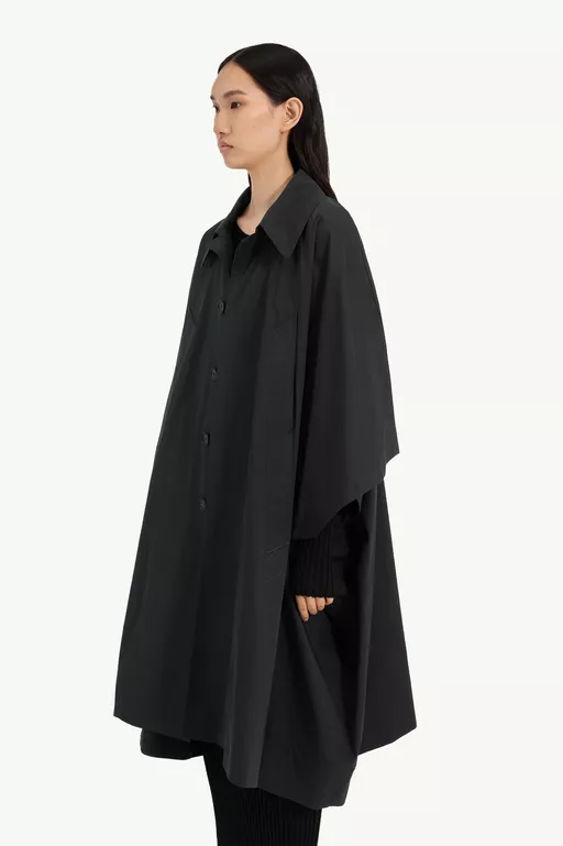 Water-repellent cotton gabardine coat - Raincoats