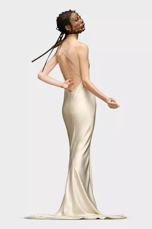 Hammered Satin Gown - Dresses