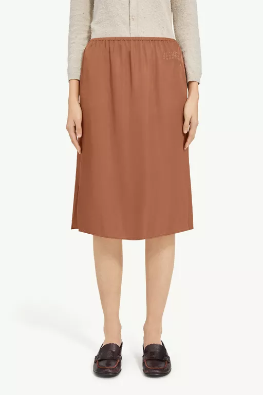 Satin Midi Skirt - Midi Skirts