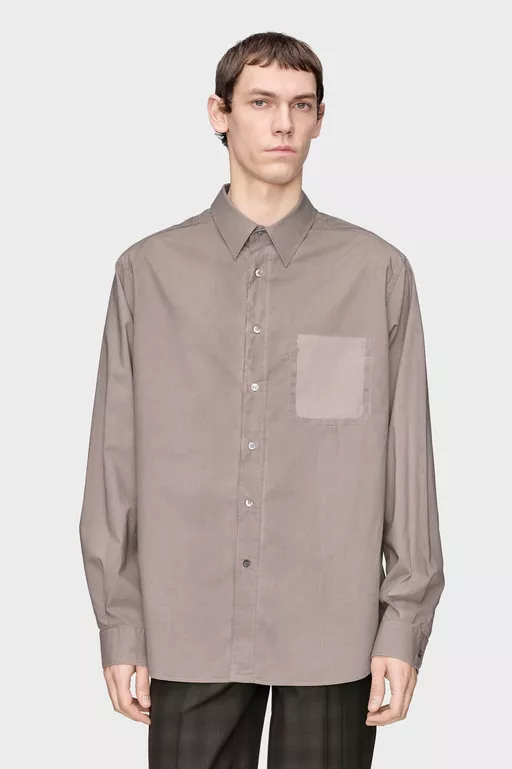 Long-Sleeve Cotton Shirt - Shirts