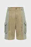 Beige - Cotton Cargo Shorts