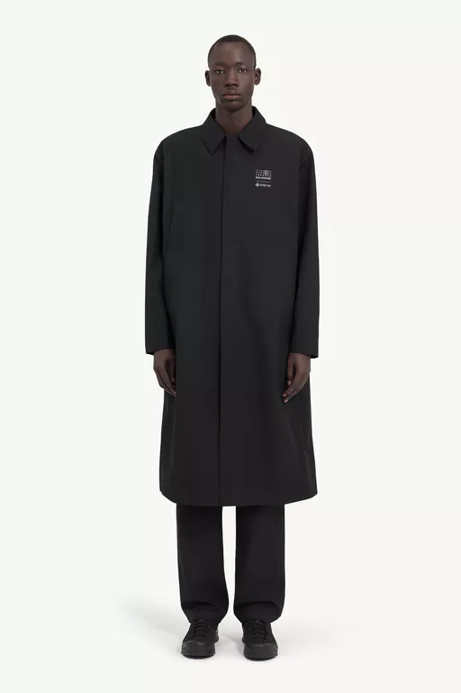 Black MM6 x Salomon GORE-TEX Trench coat | MM6 Official