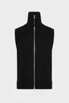 Black - Zip Knit Gilet