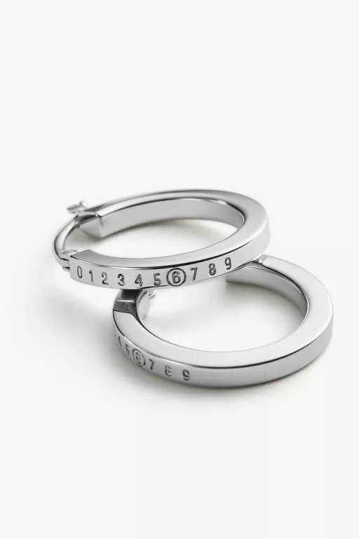 Numeric hoop earrings - Candle