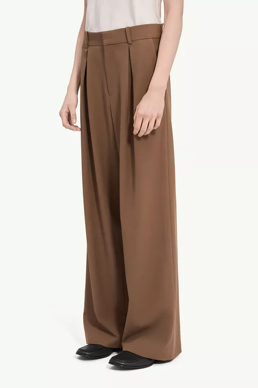 Mannequin label wool blend pleated trousers - Pants