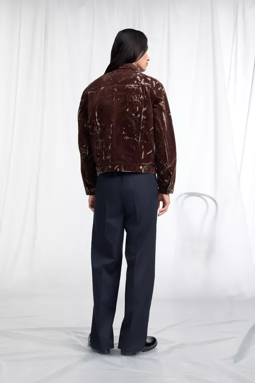 Chaqueta Vaquera Tipo Camionero Efecto Flocado - Chaquetas
