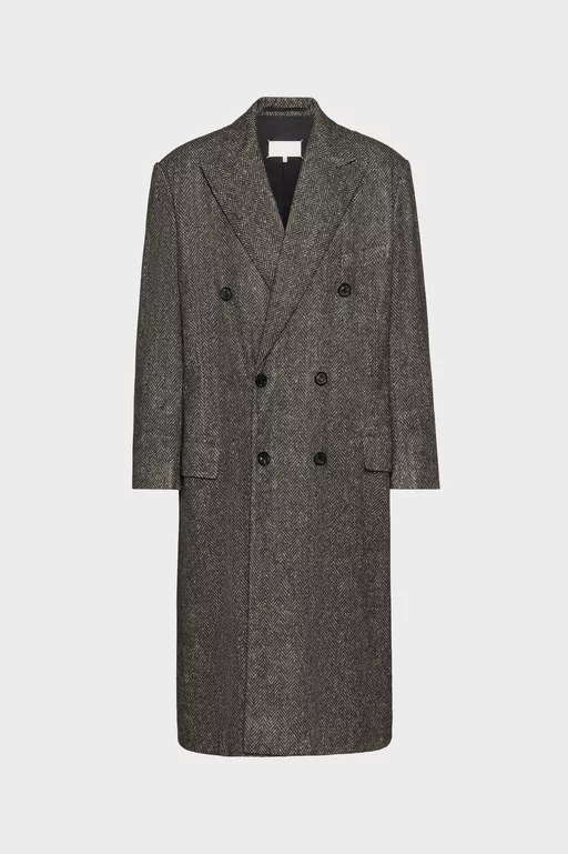 Double-breasted wool coat - Coats