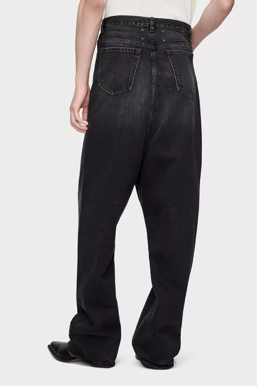 Dropped-Rise Jeans - Denim