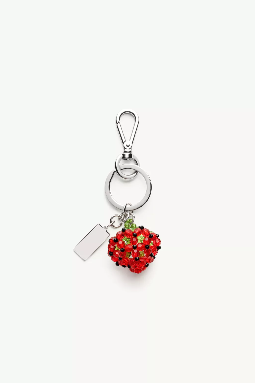 Red Strawberry Beaded Numeric Keyring | MM6 Official