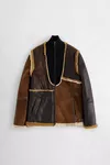 Brun - Veste en fourrure d'agneau