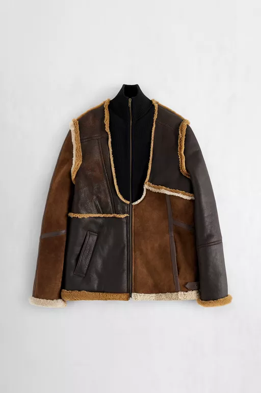 Veste en fourrure d'agneau
