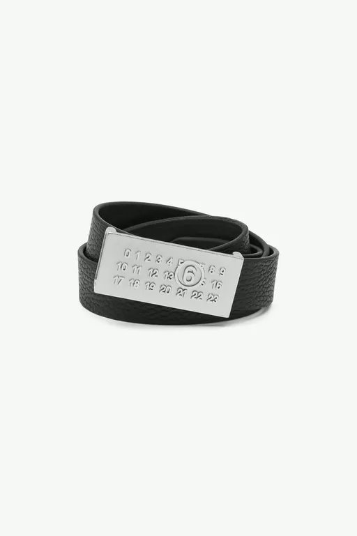 Numeric leather belt