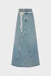 Light Blue - Denim Maxi Skirt