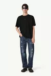 Black - Rubber patch t-shirt