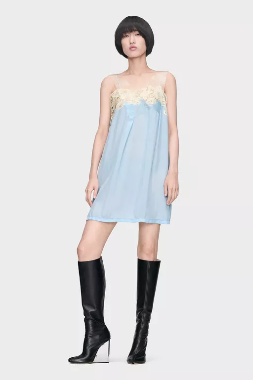 Taped Slip Dress - Mini Dress
