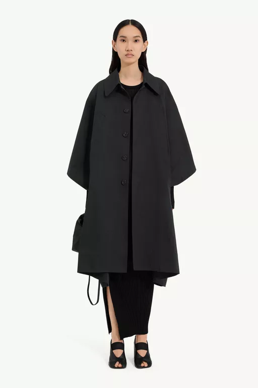 Water-repellent cotton gabardine coat - Raincoats