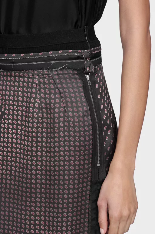 Paisley Print Midi Skirt - Midi Skirts
