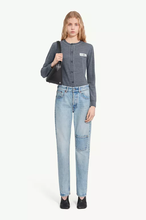 Straight-leg jeans