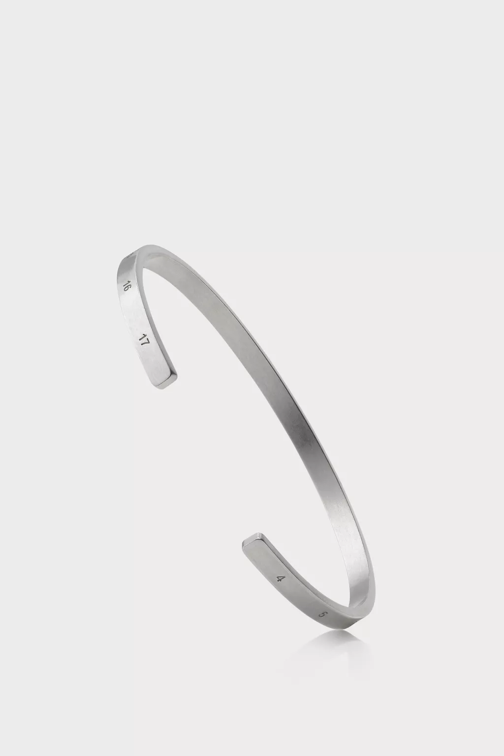 Matte palladio Number Reference Cuff 4mm | Maison Margiela Official
