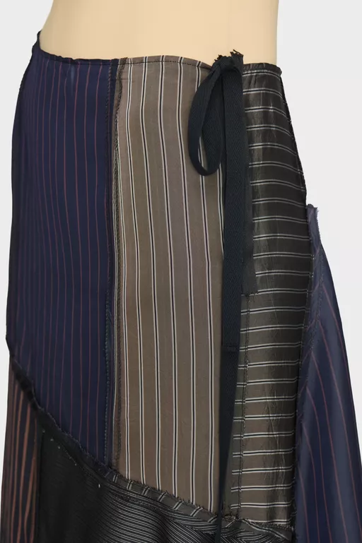 Patchwork Long Skirt - Long skirts