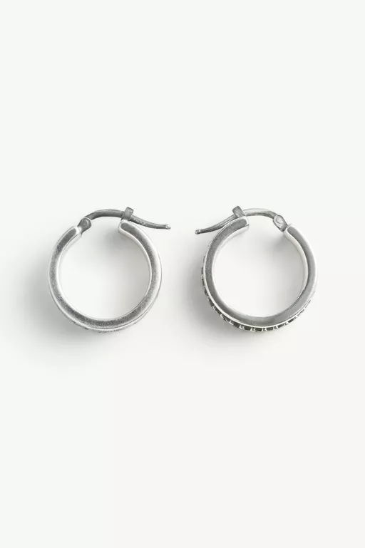 Asymetrical Buckle Motif Earrings - Candle