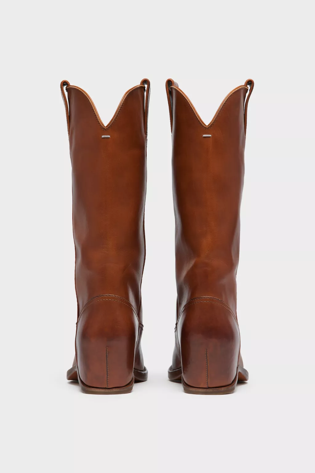 Cognac Heel-less Western Boots | Maison Margiela Official