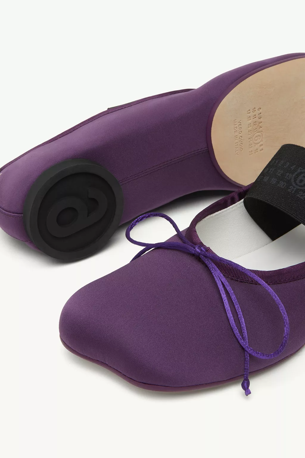 Purple Anatomic Numeric Ballerinas | MM6 Official