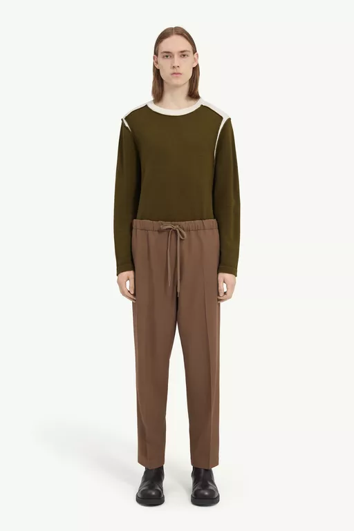 Pantaloni in misto lana