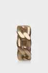 Yellow Gold Burattato - Anello a catena