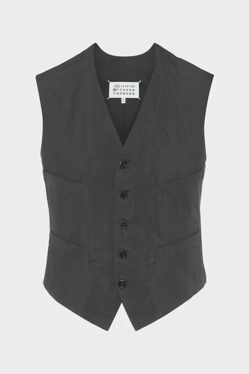 Cotton silk gilet