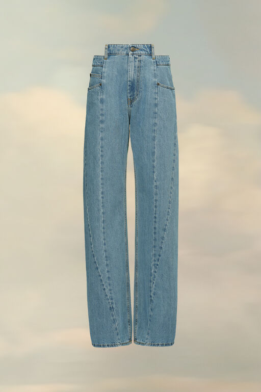 Blue Denim Regular-waisted Wide-leg Jeans | Maison Margiela