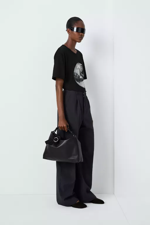 Pantalon ample en laine - Pantalons
