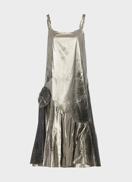 Foiled Midi Dress