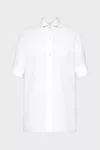 White - Cotton Short-Sleeve Shirt