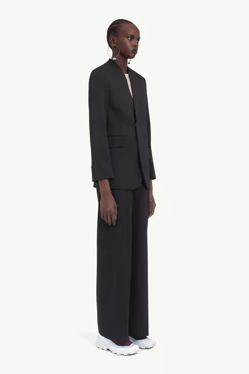 Collarless suit jacket - Jackets
