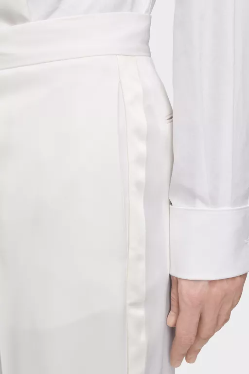 Wool Tuxedo Trousers - Pants