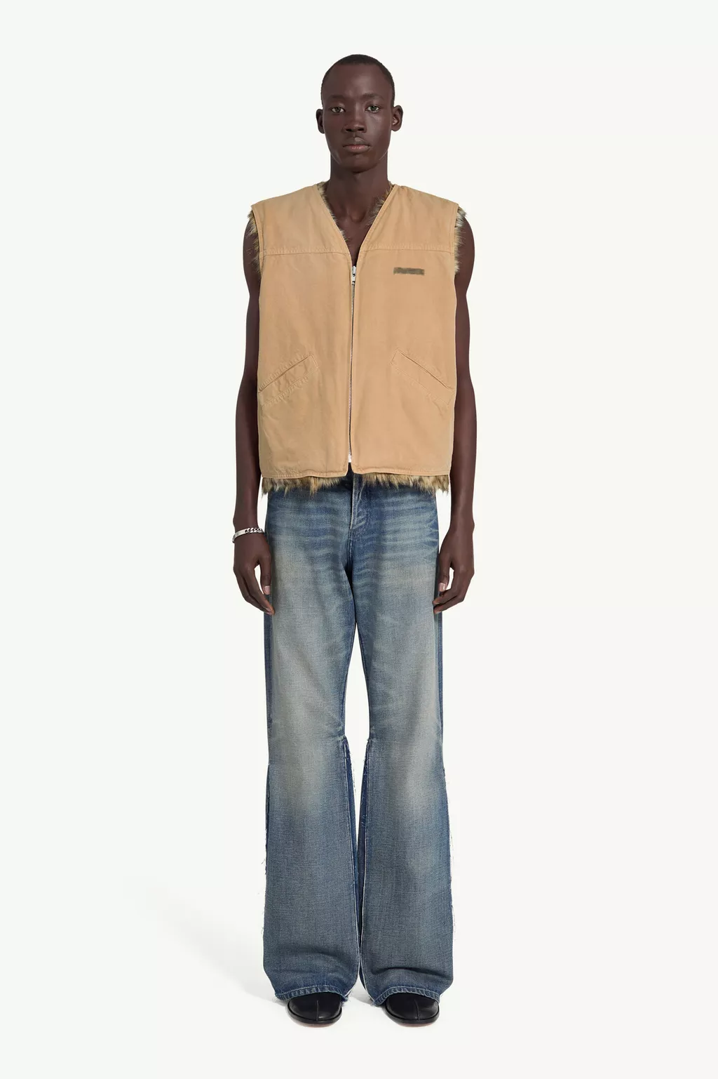 Orange Sleeveless jacket | MM6 Official