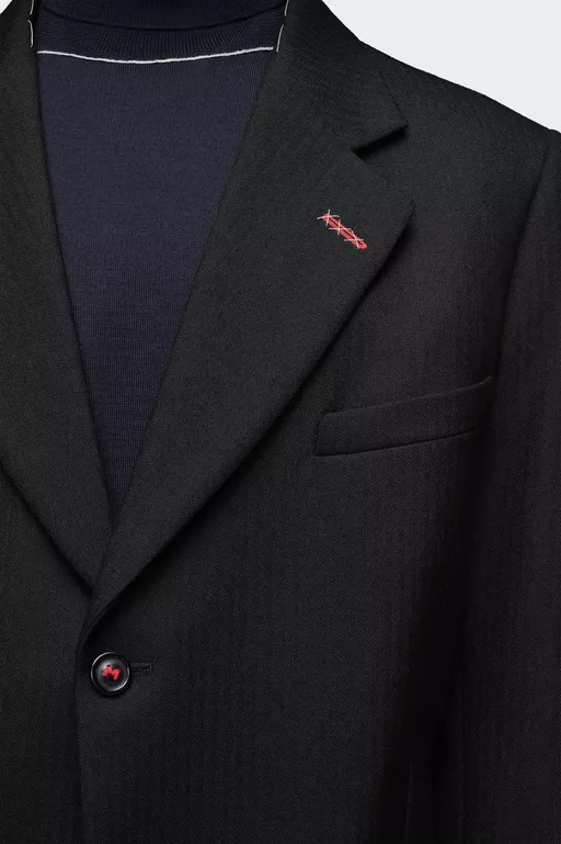 Herringbone wool jacket - Jackets