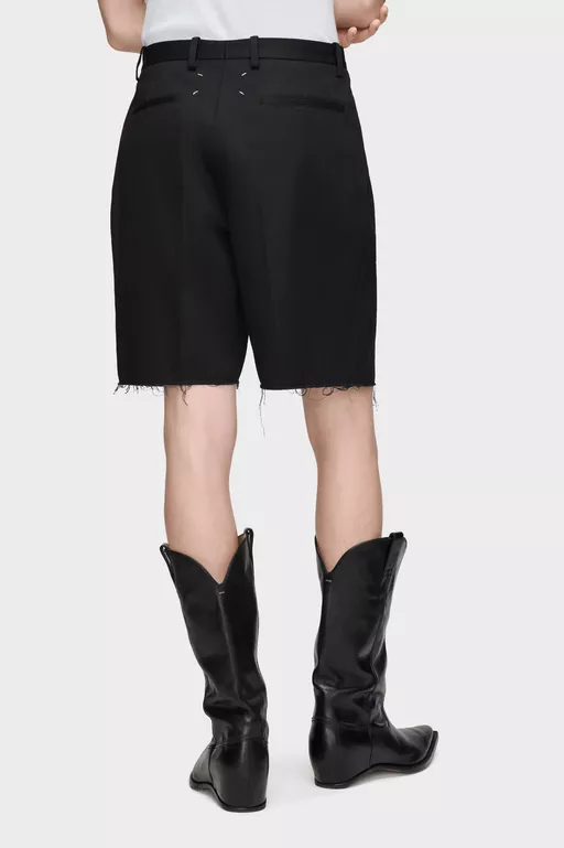 Tailored Cotton Shorts - Shorts
