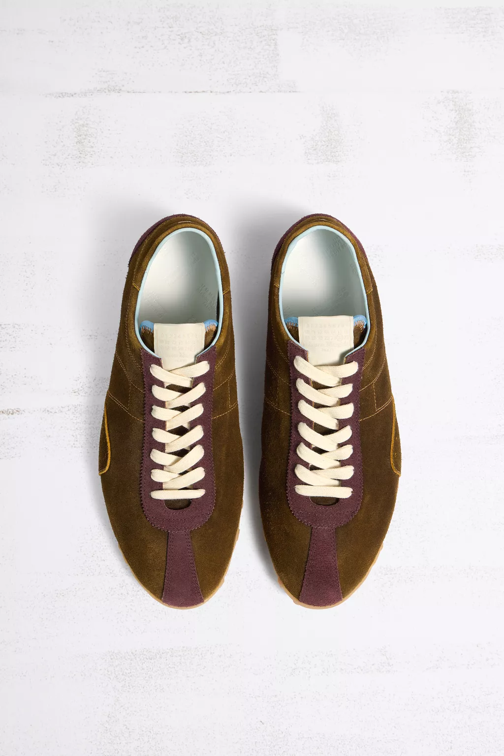 Brown Sprinters Sneakers Washed Suede | Maison Margiela Official
