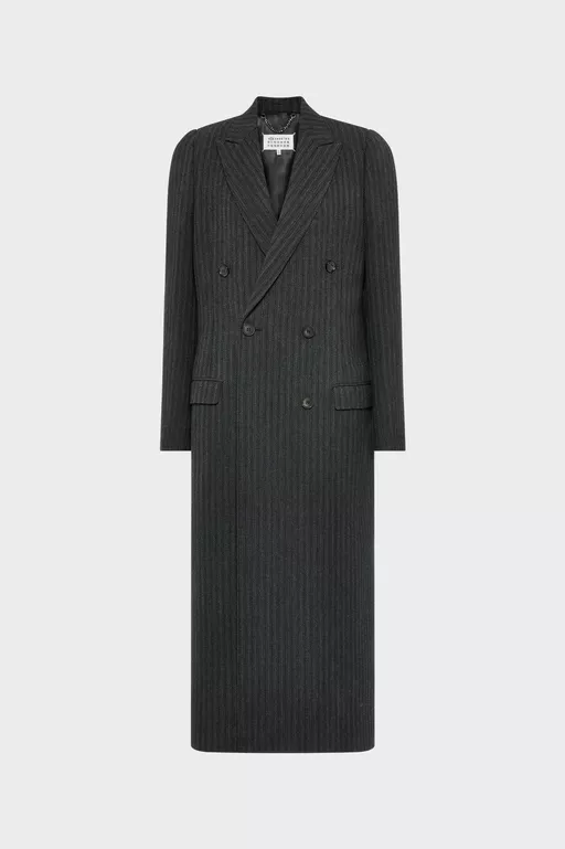 Virgin Wool Long Coat - Coats