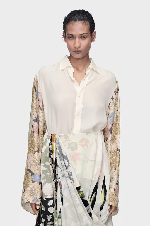 Silk Floral Shirt - Shirts