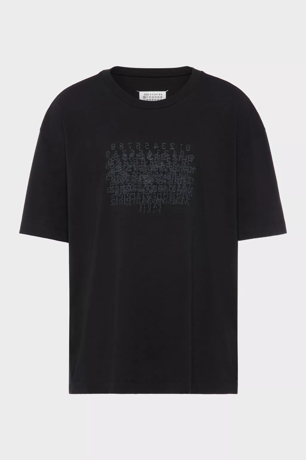 Black Cotton Numerical T-shirt | Maison Margiela Official