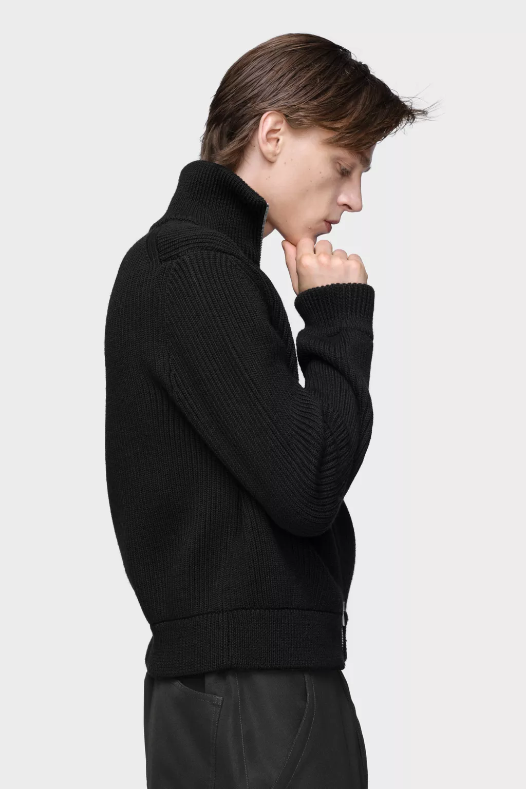 Black Wool knit jacket | Maison Margiela Official