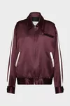 Bordeaux - Bomberjacke aus Satin
